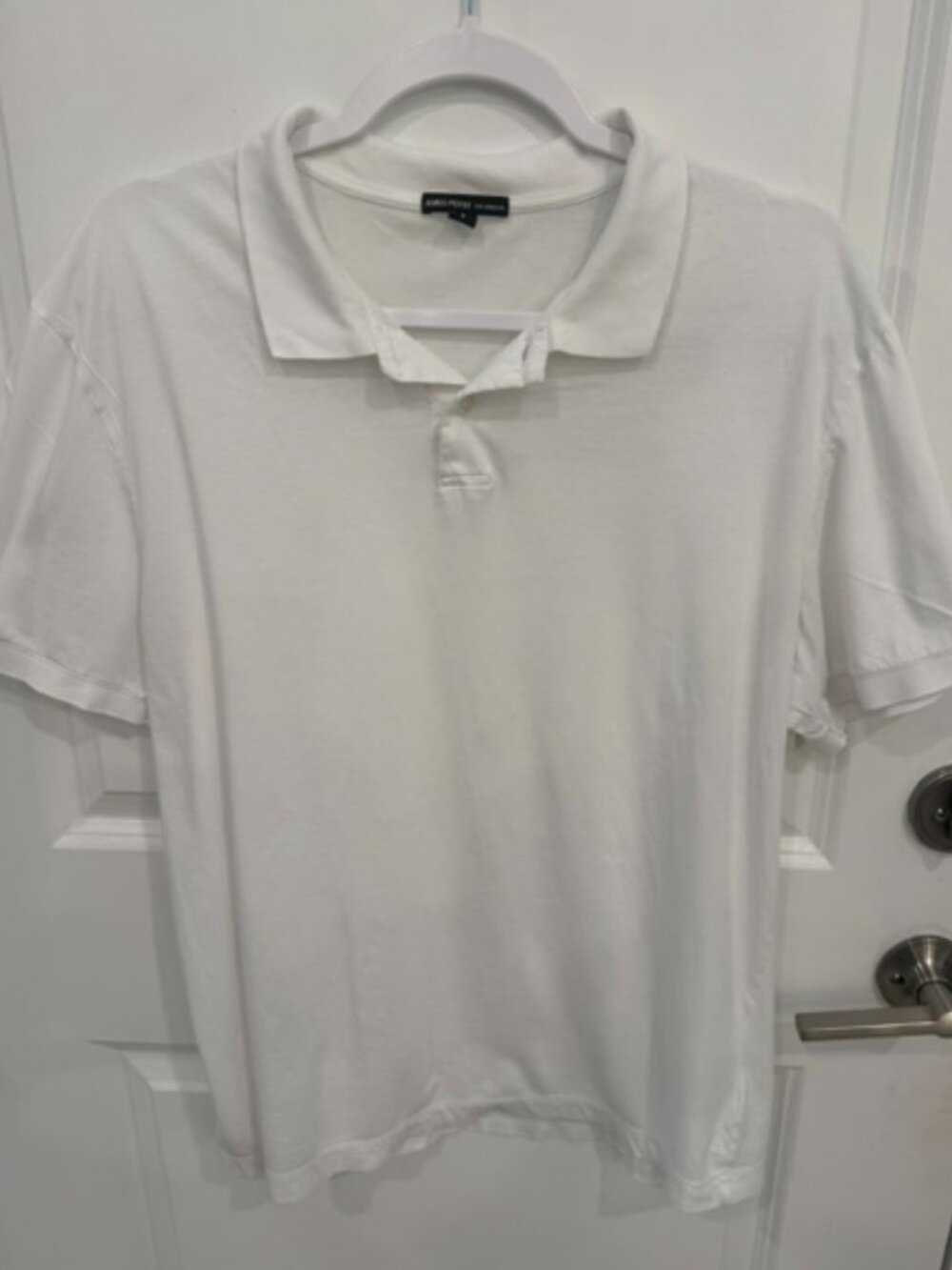 James Perse White Polo Shirt